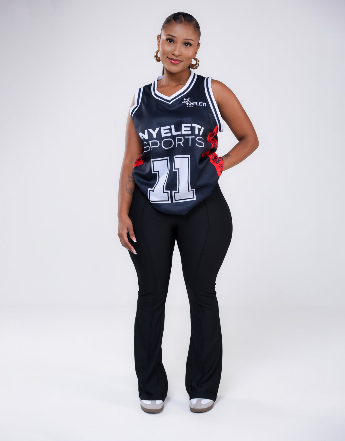 N’weti Black Basketball Top
