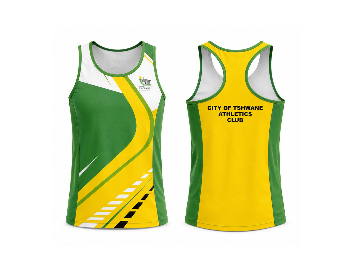 Racer Back Vest (With Pockets) - City of Tshwane