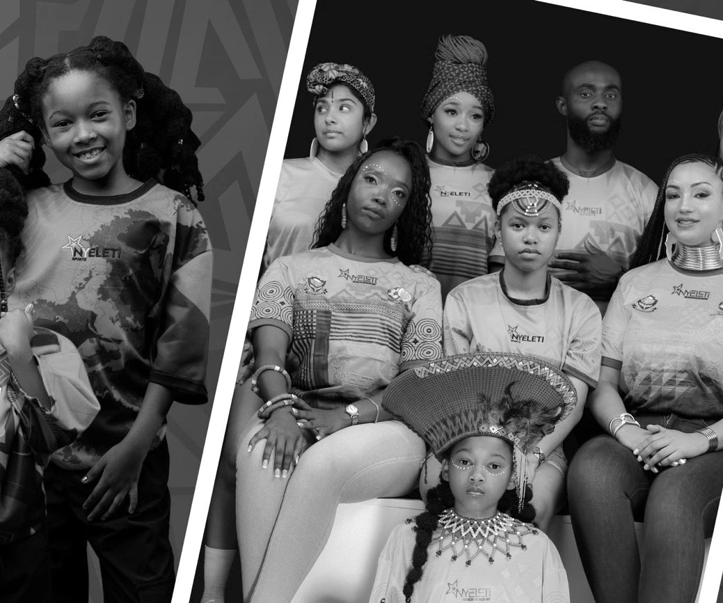Nyeleti Sports supporters wearing custom African sportswear